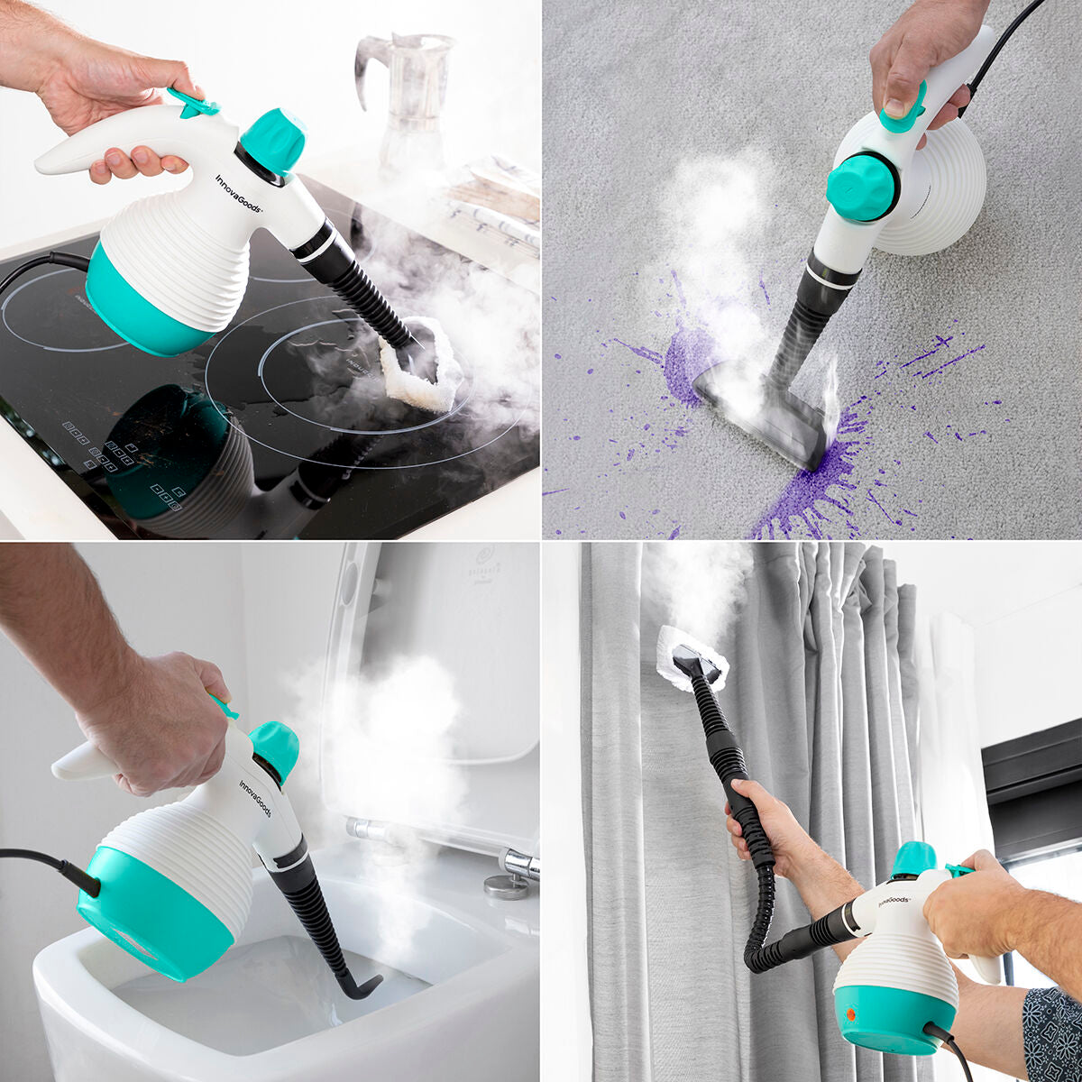 Fixrein SteamPro™ – 9-in-1 Dampfreiniger für Haushalt