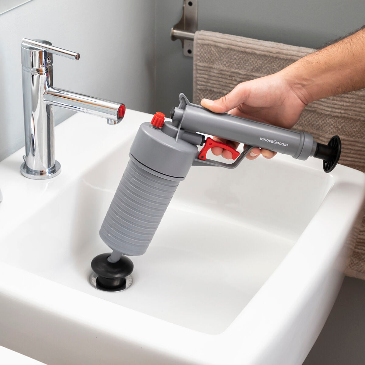 Fixrein RohrBlaster – Starker Abflussreiniger mit Druckluft